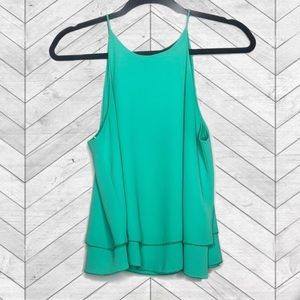 Fab’rik Tiered Flowy Tank in Turquoise
